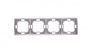Simon Basic Standard Ramka poczwórna uniwersalna stal inox BMR4/21