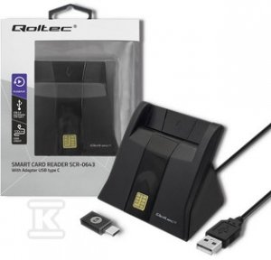 Inteligentny czytnik chipowych kart ID, USB 2.0, Plug&Play SCR-0643, 50643