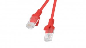 Kabel krosowy patchcord U/UTP kat.6 2m czerwony