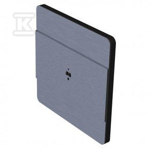 Laserowy czujnik odległości DRL-60-230 w kolorze aluminium, do puszki ?60, do sterownia oświetleniem na schodach i korytarzach, DRL-60-230