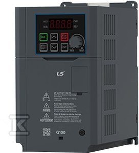 Przemiennik częstotliwości LS Electric serii G100, 3-fazowy, moc 11KW / 15kW, wbudowany filtr EMC, komunikacja Modbus LV0110G100-4EOFN