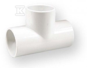 TRÓJNIK RÓWNOPRZELOT. KW/KW/KW PVC 1 1
