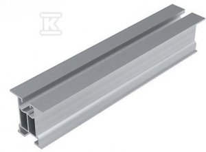 Profil aluminiowy bez ścianek bocznych z kanałem na śrubę teową i wpust, dł. 3540mm