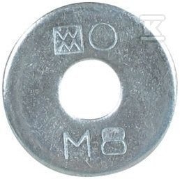 BIS PODKŁADKA 25X12.5 PŁASKA WM0-30