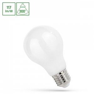 LED GLS E-27 230V 9W COG WW MILKY SPECTRUM