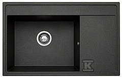 Zlewozmywak Camea 1B 1D granit czarny 79x50