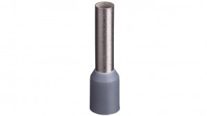 Końcówka tulejkowa izolowana TI 4mm2/12mm szara cynowana TI4L12x500 /500szt./