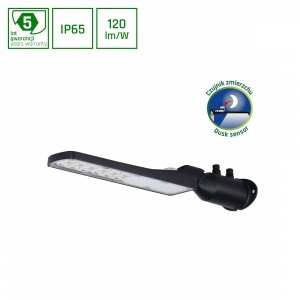 STREETOS SLIM 30W NW 230V 140/85st IP65 423x109x76mm CZARNY 5 LAT GW. SPECTRUM