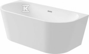 Wanna akrylowa przyścienna/wolnostojąca - 160 cm Silia, biały