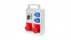 RS rozdzielnica budowlana IP44 wyłącznik L/P 2X2P Z 3P N Z 16A 3P N Z 32A 6214-17