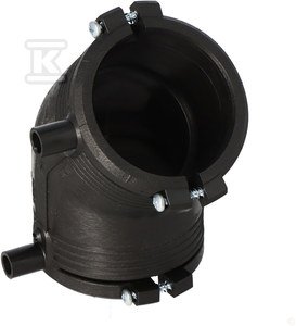 Kolano elektrooporowe 45ST. d63 PE100, SDR11, PN10 gaz/PN16 woda