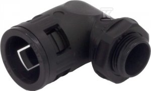 Dławik czarny 90&deg; M40x1,5 do peszla poliamidowego (36x43) T0222
