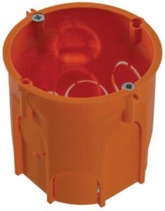 Puszka PK60 Lux głęboka z wkrętami pomarańczowa Pawbol A.0001LDP 10szt 
