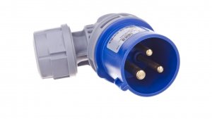 Wtyczka przenośna kątowa 16A 3P 230V niebieska IP44 TURBO TWIST 8013-6TT
