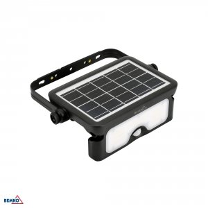 NAŚWIETLACZ SOLARNY LED SOLEN 7W 900LM 3000/4000/6000K IP65 CZARNY CZ. PIR