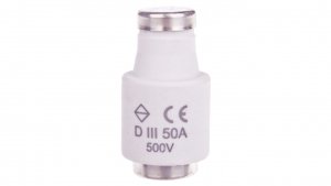 Wkładka bezpiecznikowa BiWts 50A DIII gF 500V LE33F50