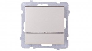 SONATA Łącznik pojedynczy z podświetleniem szampański złoty ŁP-1RS/m/39