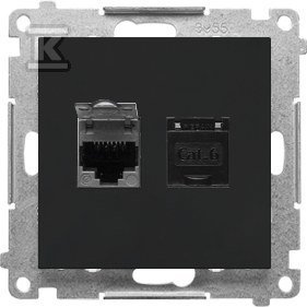 Gniazdo komputerowe podwójne RJ45 DMR951