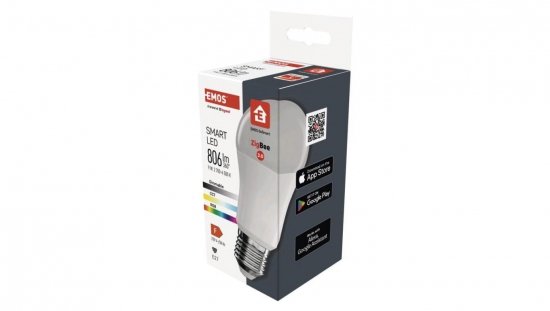 GoSmart Żarówka LED A60 E27 9W (60 W) 806lm RGB ściemnialna Zigbee 2 lata gwarancji ZQZ514R