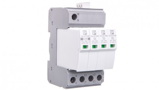 Ograniczniki przepięć C Typ 2 4P 20kA 1,5kV 350V VAL-SEC-T2-3S-350-FM 2905340