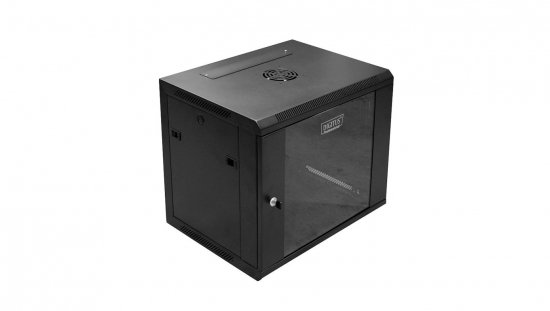 Szafa krosowa wisząca niedzielona 19 cali DIGITUS 9U 600x501x450mm czarna DN-W19 09U/450/B
