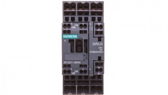 Stycznik mocy 32A 3P 24V DC 1Z 1R S0 3RT2027-2BB40
