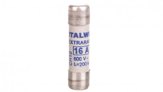 Wkładka bezpiecznikowa cylindryczna 10x38mm 16A aR 600V CH10UQ 002625009