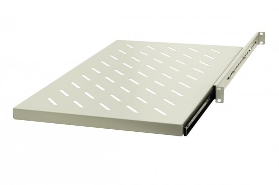 Półka ruchoma 19  , 1U, pod klawiaturę, gł.270/295mm, RAL7044 (szary)