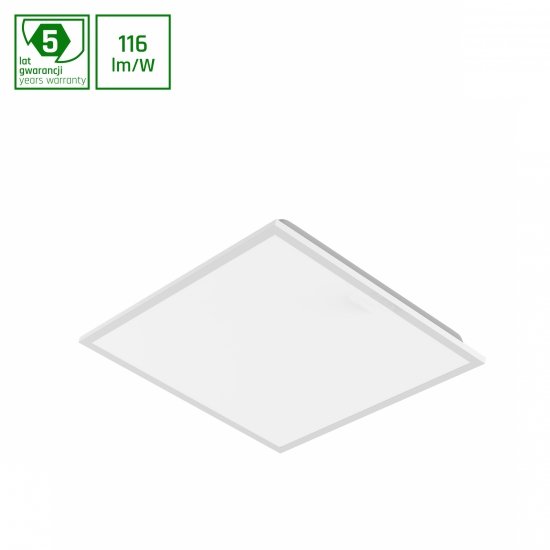ALGINE PANEL BACKLIGHT 40W NW 230V 120ST IP40 600X600X32 BIAŁY, PODTYNK, ZWIESZANY W RAMCE, 5LAT
