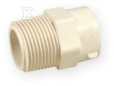 ZŁĄCZKA WKRĘTNA KW/GZ 1 PVC-C