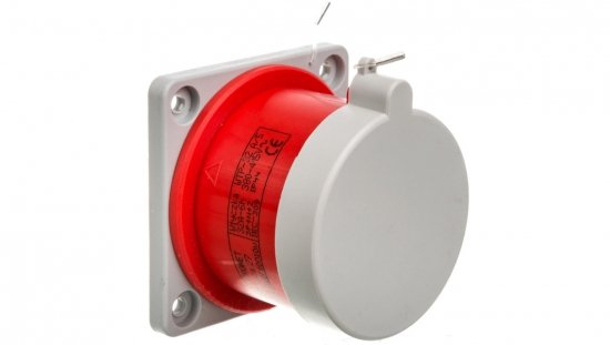 Wtyczka tablicowa prosta 32A 3P N Z 400V czerwona IP44 WTP 32 5 bez uszczelki 922035