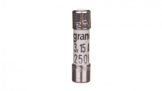 Wkładka bezpiecznikowa cylindryczna 5x20mm 3,15A F 250V 010230