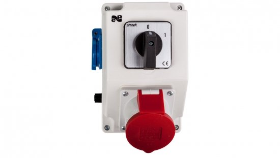 Zestaw instalacyjny z gniazdem 16A 5P 2P Z RS-Z (0-1) czerwony 6272-00