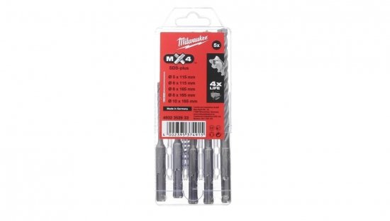 Zestaw wierteł SDS Plus Mx4 5,6/110mm oraz 6,8,10/165 mm (5szt) 4932352833