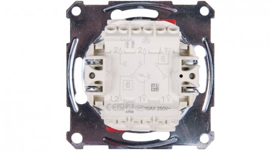 Merten Łącznik schodowy podwójny 10A 250V IP20 MTN3126-0000