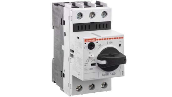 Wyłącznik silnikowy z pokrętłem 5,5kW przy 400VAC 9-14A 100kA SM1R1400
