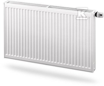 Grzejnik PURMO CV22 900x700, moc grzewcza: 1672W (75/65/20°C), grzejnik stalowy płytowy z podłączeniem dolnym, PURMO Ventil Compact, biały