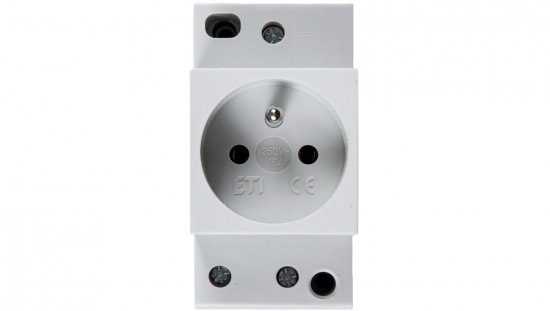 Gniazdo modułowe 2P Z 10/16A 230V na szynę 002414010