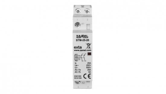 Stycznik modułowy instalacyjny 25A 2Z 230V AC typ: STM-25-20 EXT10000288