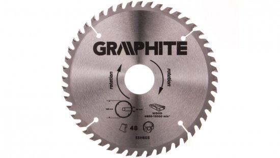 Tarcza do pilarki widiowa 160 x 30 mm, 48 zębów 55H603