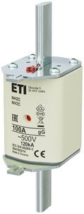 WKŁADKA NH2C GG 100A/500V