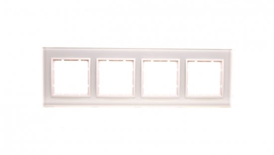 Berker B.7 Glas Ramka szklana poczwórna śnieżnobiała 10146909
