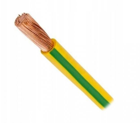 Przewód instalacyjny H05V-K (LgY) 0,75 żółto-zielony /100m/