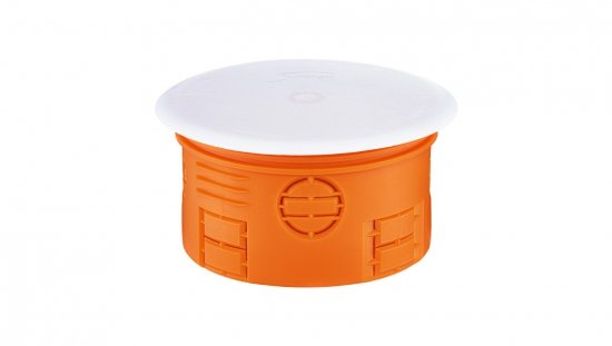 Puszka podtynkowa 80mm z pokrywą pomarańczowa Z80KF 33073008 /30szt./