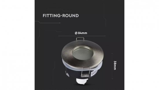 Oprawa punktowa Oczko 1xGU10 IP54 Satynowy Nikiel 3614