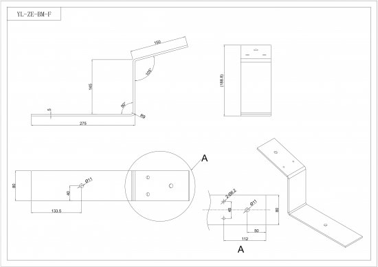 Uchwyt niski na dach płaski konstrukcja balastowa bezinwazyjne