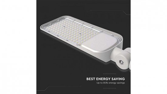 Oprawa Uliczna LED 50W 5740lm 4000K Diody SAMSUNG IP65 Szara 5 Lat Gwarancji Regulowany uchwyt 2120424