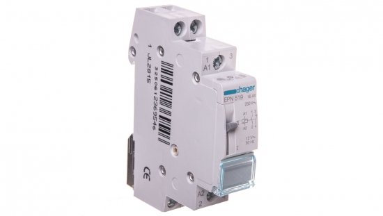 Przekaźnik impulsowy 16A 12V AC 1Z 1R EPN519