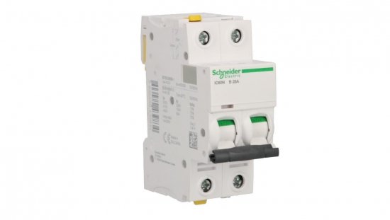 Wyłącznik nadprądowy 2P B 25A 6kA AC iC60N-B25-2 Acti9 A9F03225