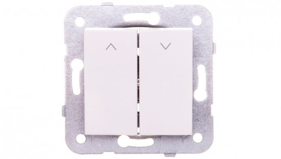 Karre Przycisk Żaluzjowy 2-Przyciskowy, Kolor Biały / 90963616